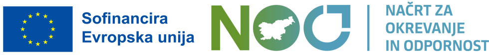 Logotipa Evropske unije in Načrta za okrevanje in odpornost