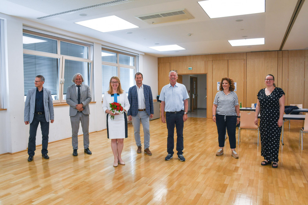 Ministrica dr. Helena Jaklitsch s predstavniki vrtcev in jasli