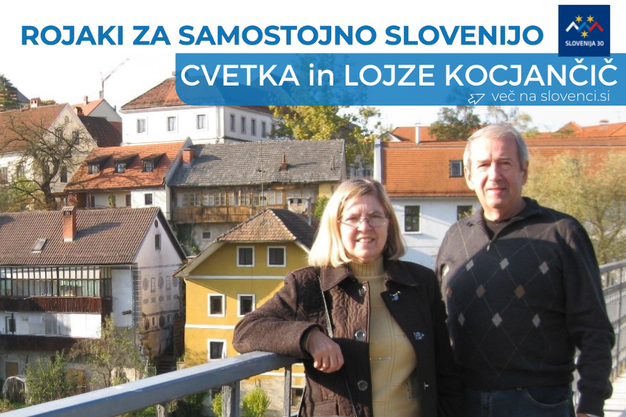 Cvetka in Lojze Kocjančič na mostu 