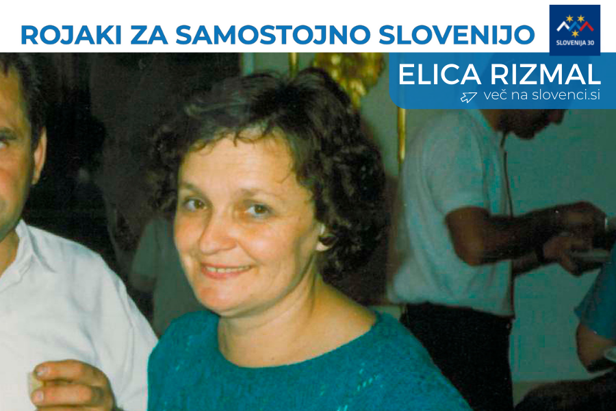 portret Elice Rizmal, rojakinje v sklopu projekta Rojaki za samostojno Slovenijo