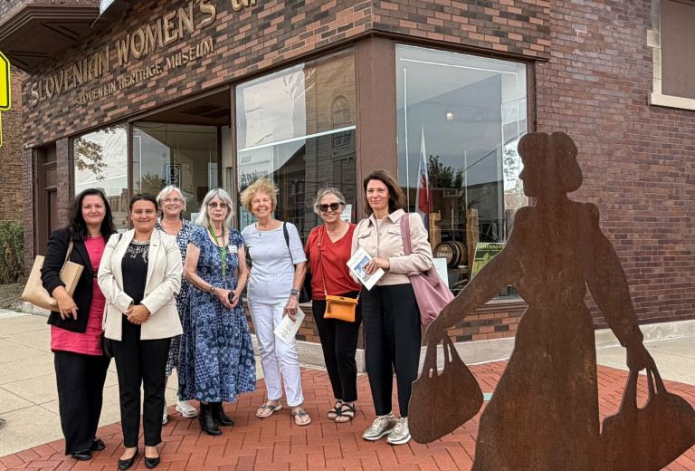 Ministrica Suzana Lep Šimenko med rojaki v Chicagu in Milwaukeeju