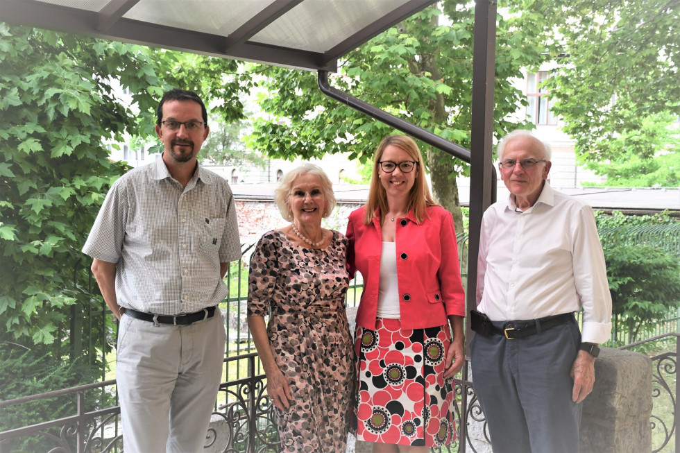 dr. Zvone Žigon, Marija Ahačič Pollak, dr. Helena Jaklitsch in Jože Slobodnik